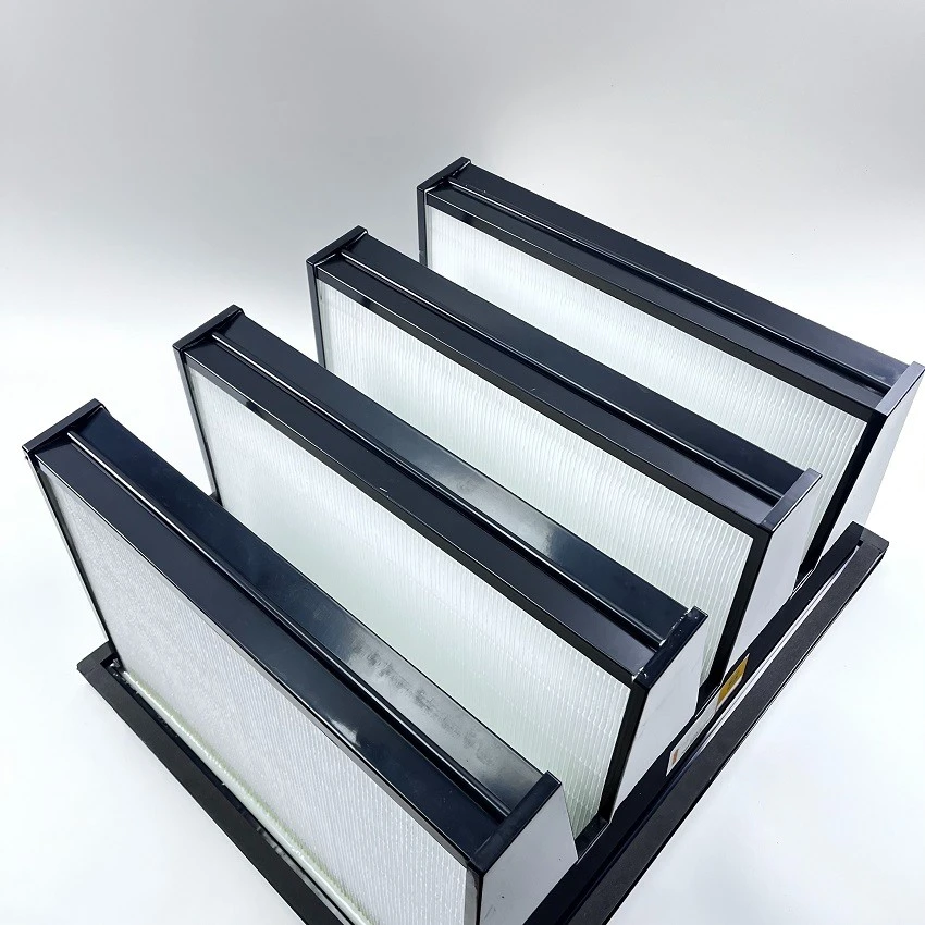 Plastic Frame V Bank Medium Air Filter F9